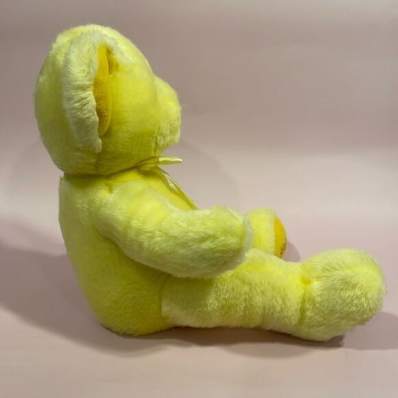 Russ Berrie Bear Yellow Teddy Bear Scorpio Horoscope Bear 10.5” long Good Used… - Picture 5 of 8